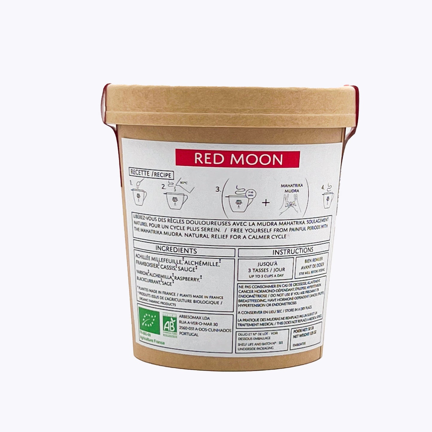 Red Moon - Pot Recyclable